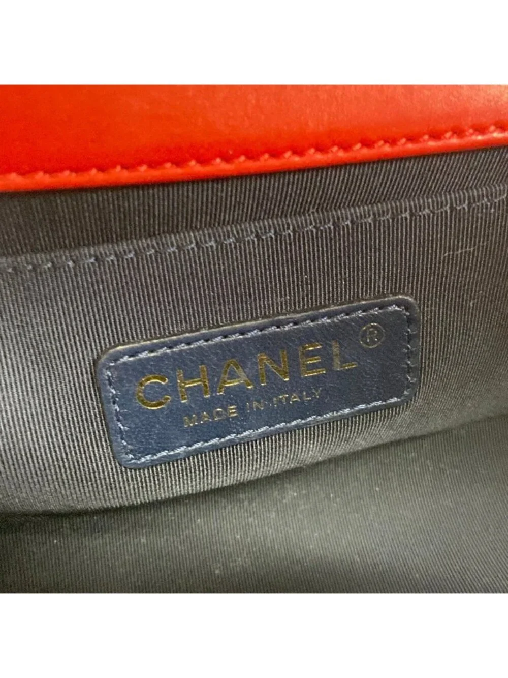 Chanel Shoulder Bag Boy Red Green Dark Navy Plaid Vintage Gold Chain